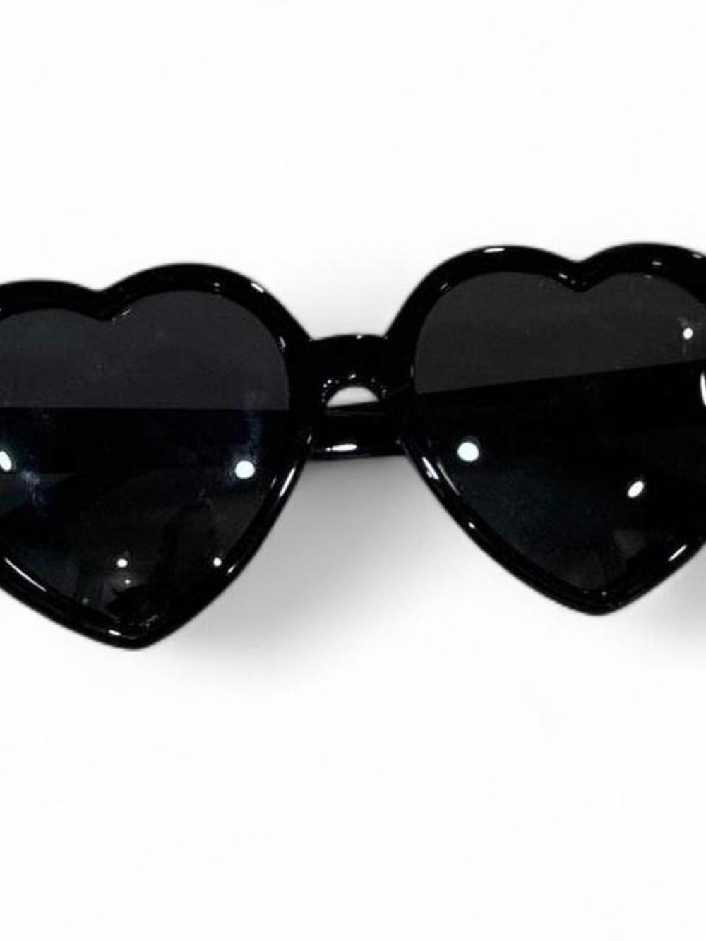 Women’s Black Heart Sunglasses - Chic Heart-Shaped Frames
